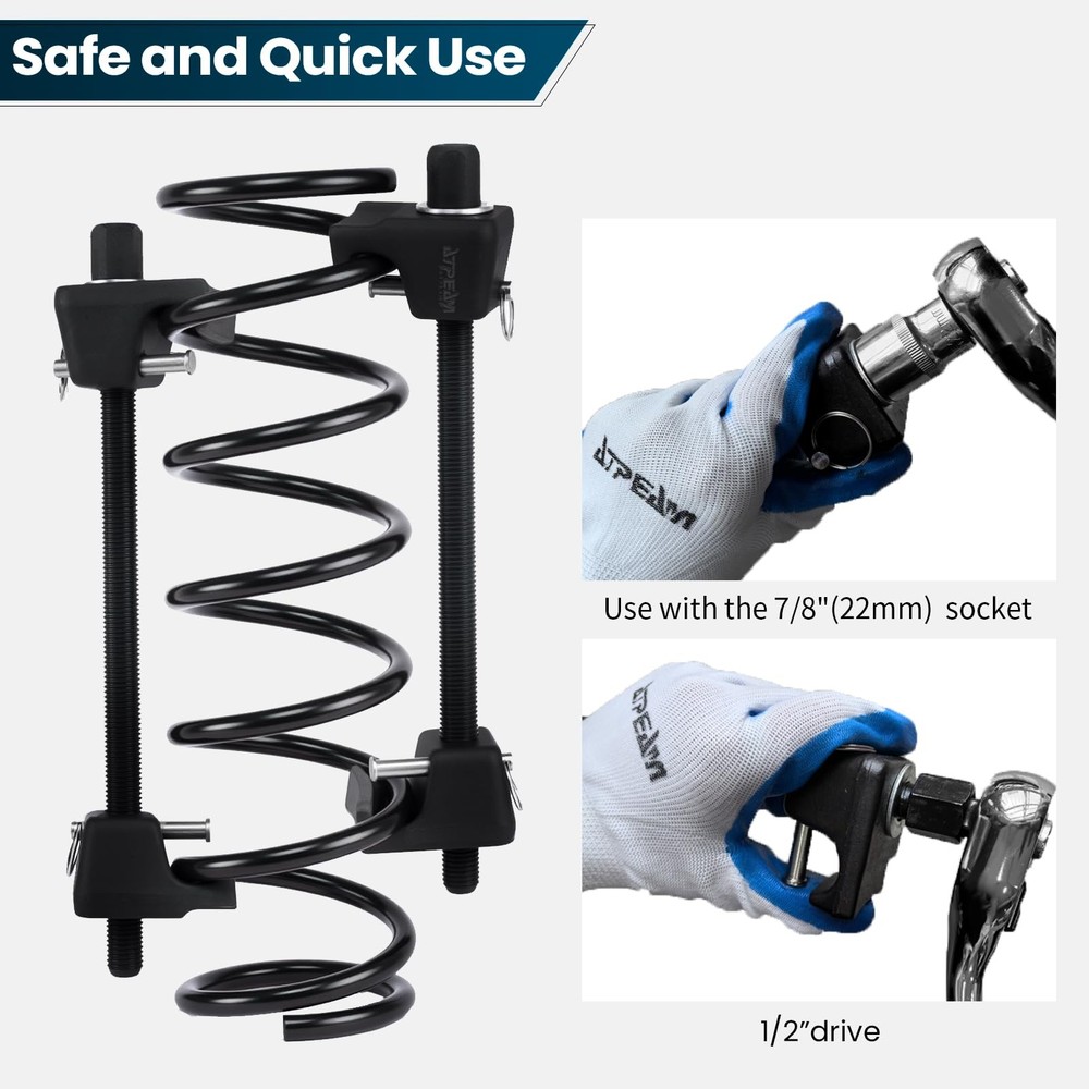 ATPEAM Macpherson Strut Spring Compressor 2pc Heavy Duty Coil Spring...