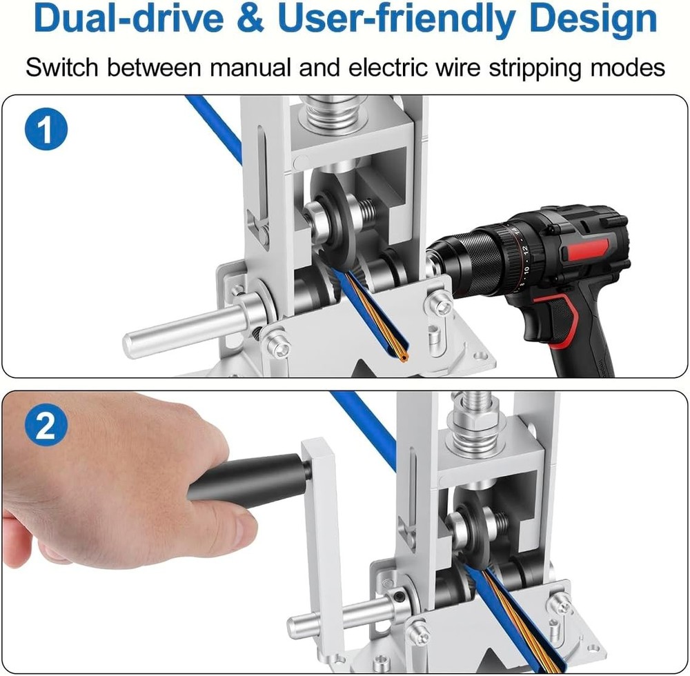 Wire Stripper Machine Manual, Scrapping Copper Cable Stripping Machine, Drill...