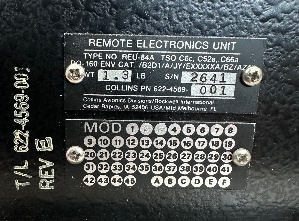 Collins REU84A Remote Electronic Unit