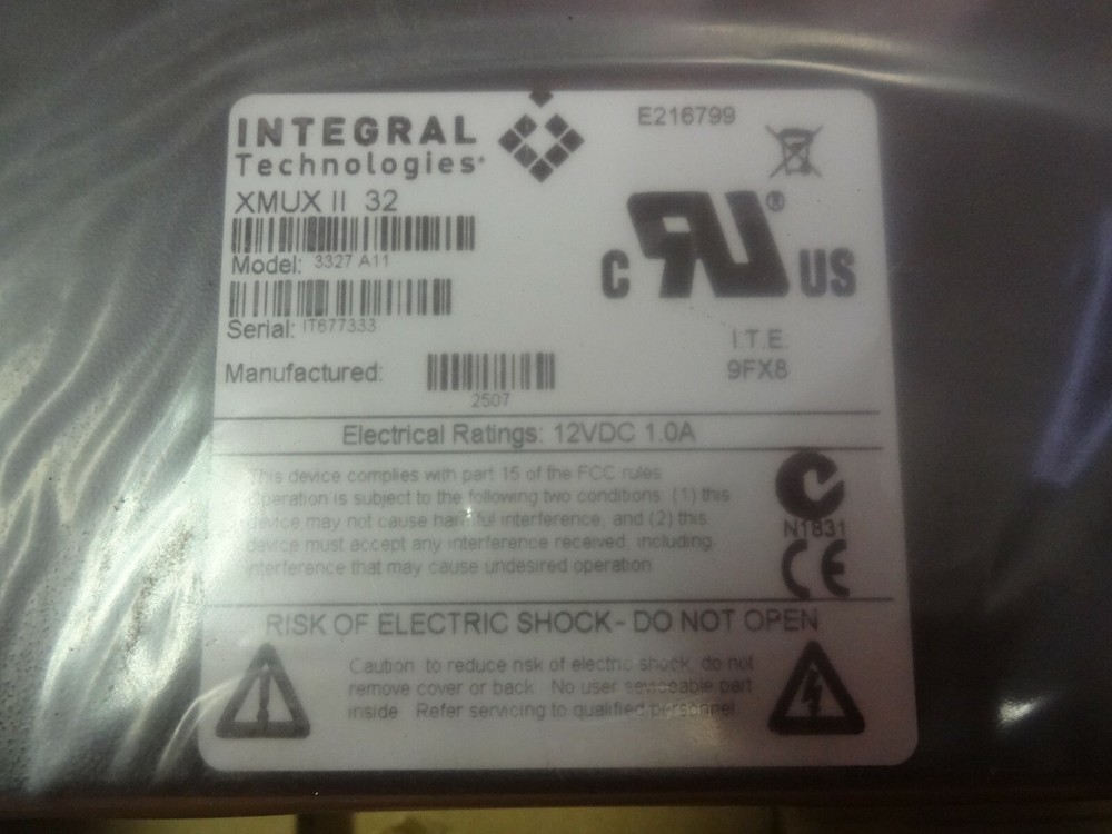 Integral Technologies Xmux-Ii-32 3327-a11 Digital Video Multiplexer