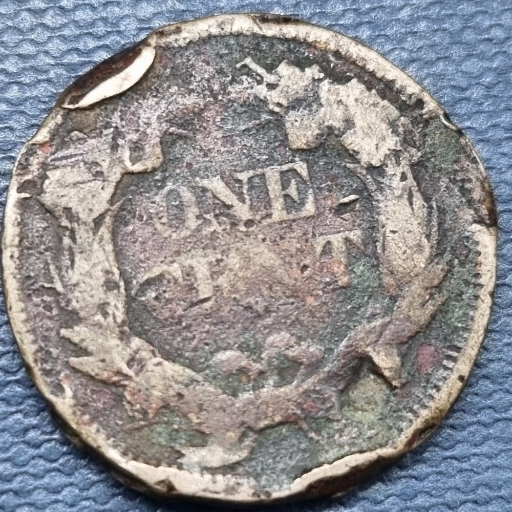 1857 Flying Eagle Cent 1c Circulated Details #101073