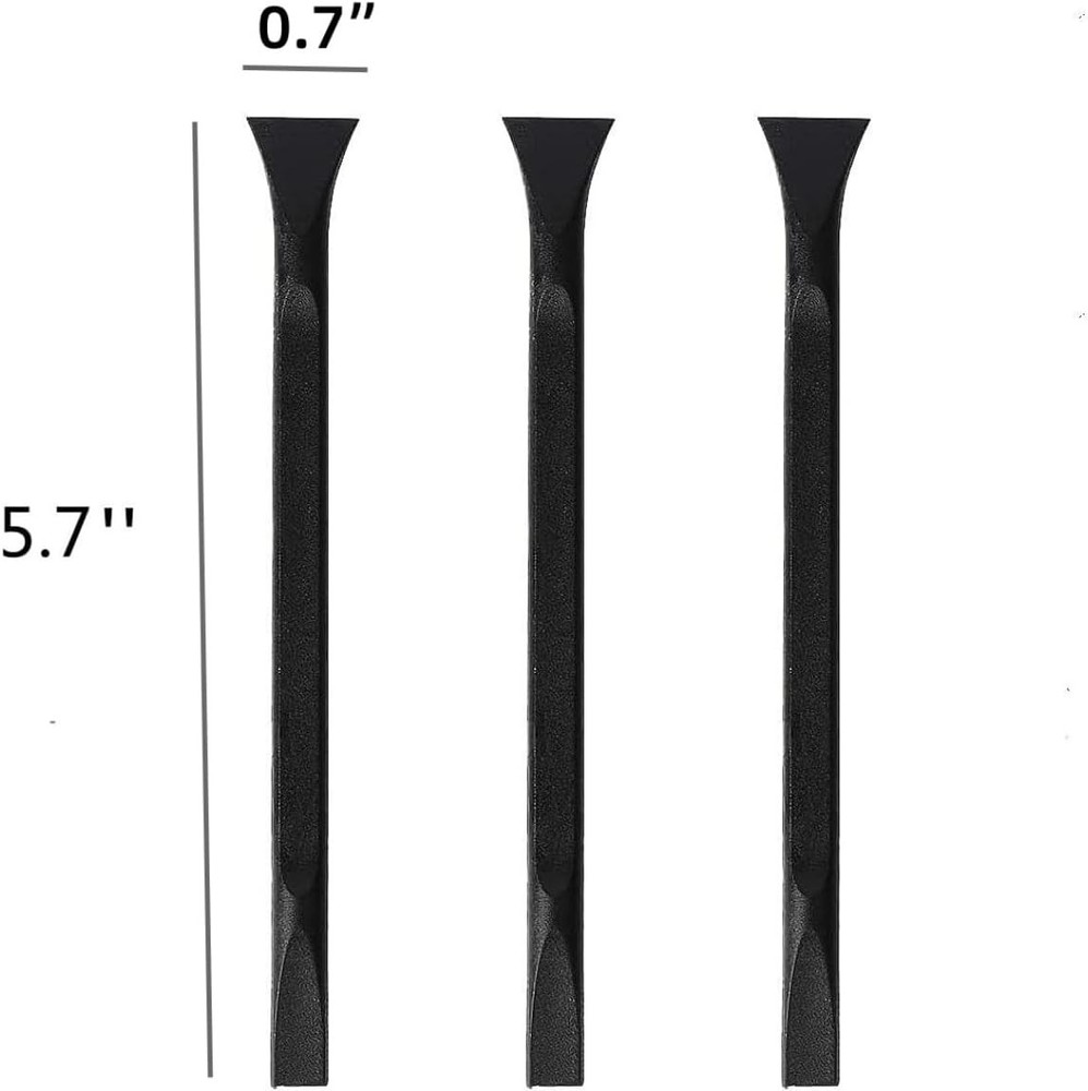 Versatile 6" Plastic Scraper Tool Set - Ideal for Removing Labels & Stains