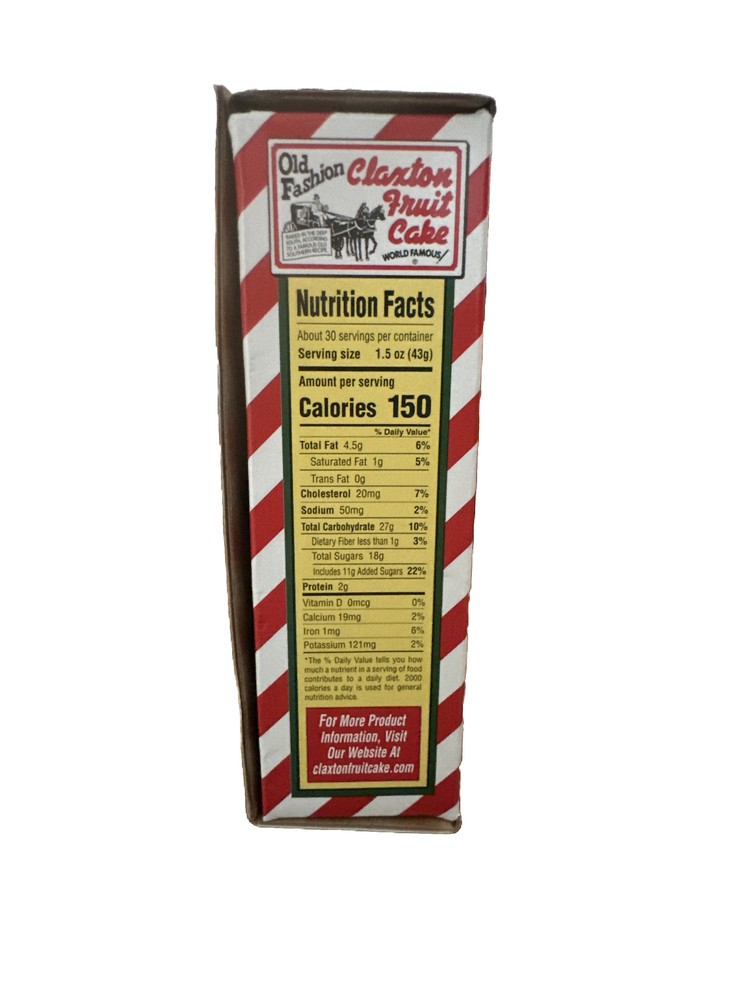 Claxton Fruit Cake - 3-1 Lb. Regular Recipe