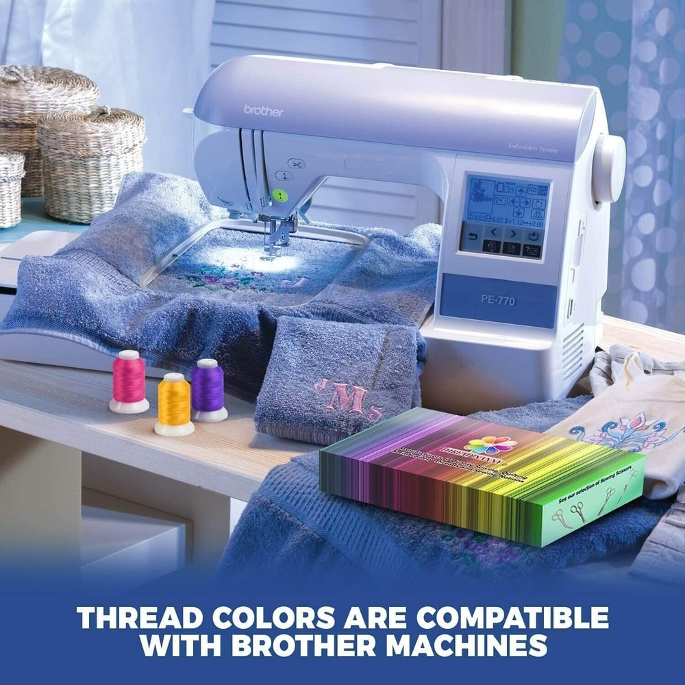 40 Large Cones Poly Machine Embroidery Threads 4 Singer