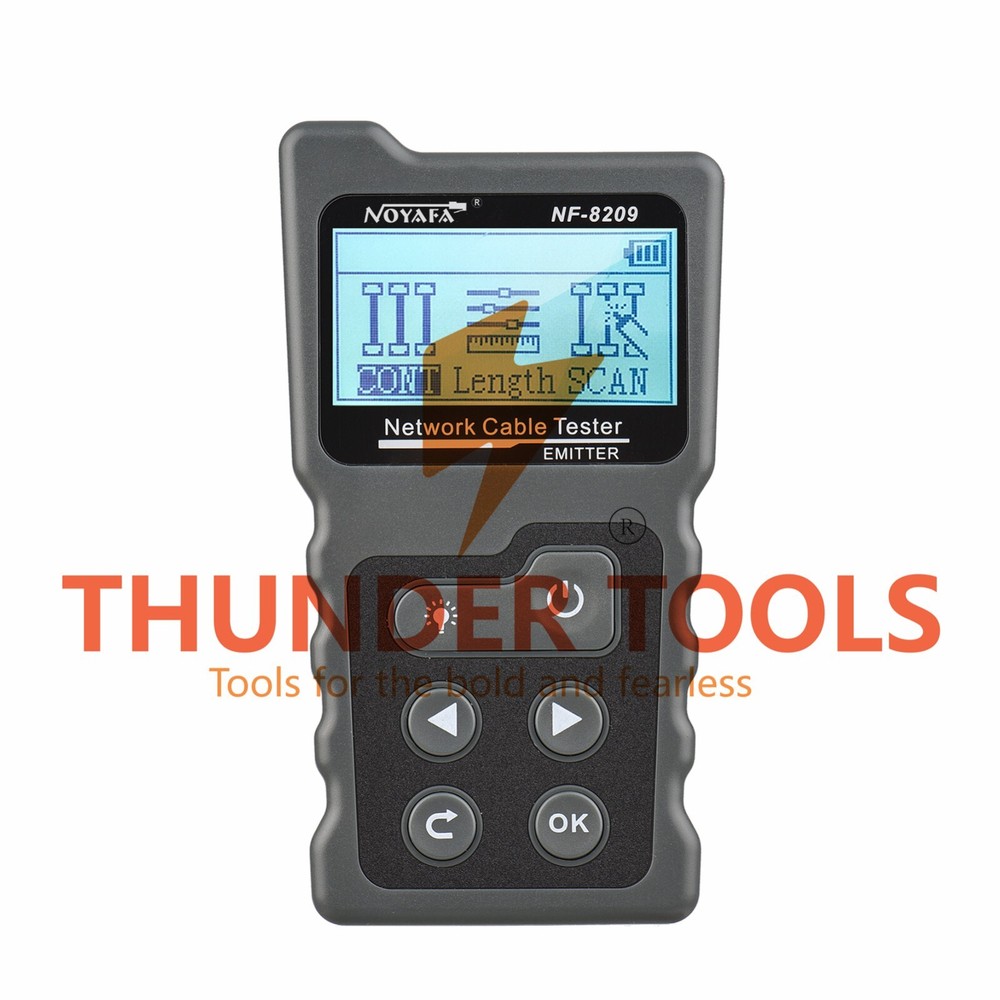 Thunder Tools Multi-functional LCD Network Cable Tester Wire Tracker PoE