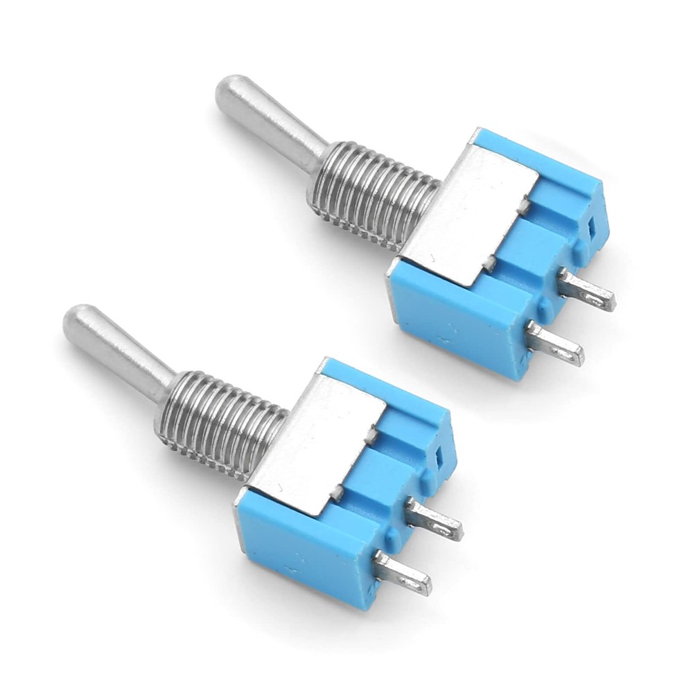 10PCS Mini Toggle Switch SPST 2 Pin 2 Position ON/Off Small Toggle Switch Min...