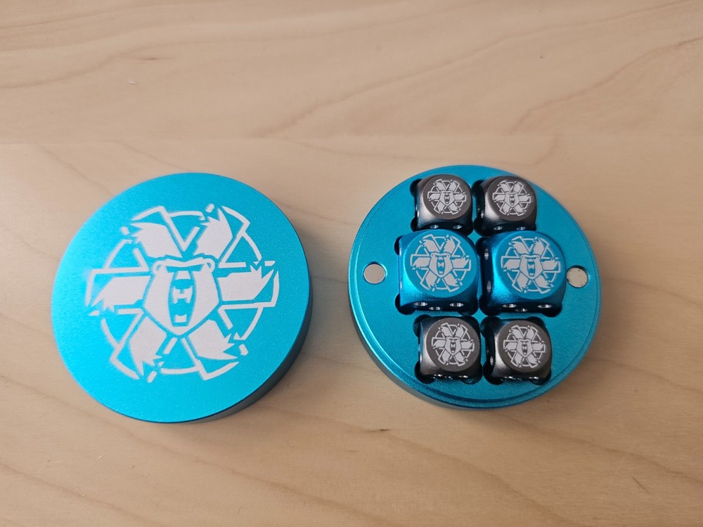 Battletech Dice Puck  - Clan Ghost Bear - LosTech  Catalyst GenCon Adepticon