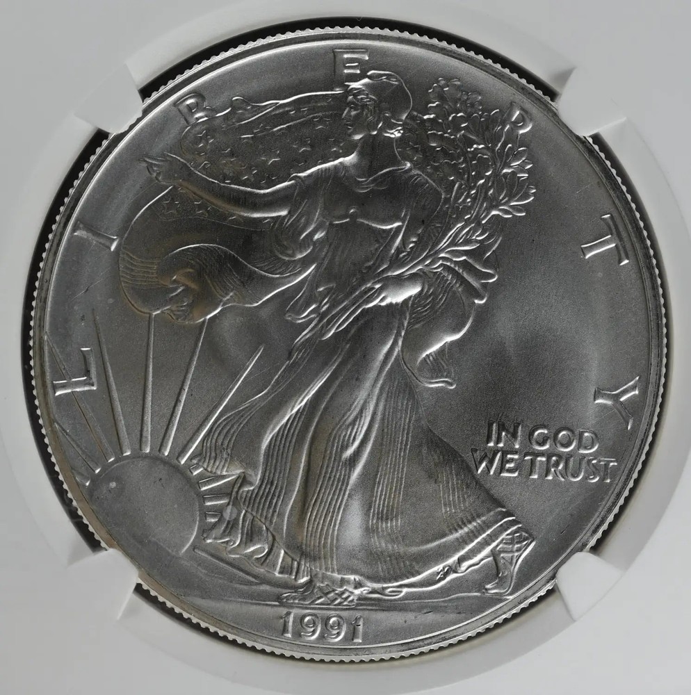 1991 Bullion Silver Eagles NGC MS-69