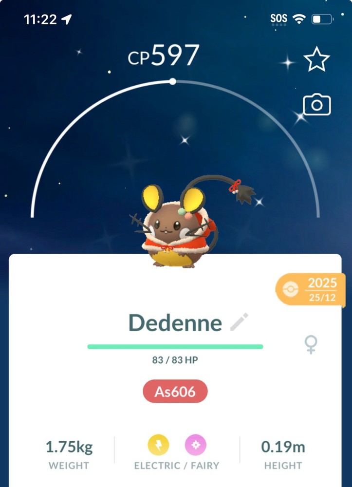 Pokemon Go ✨ Shiny ✨ Dedene