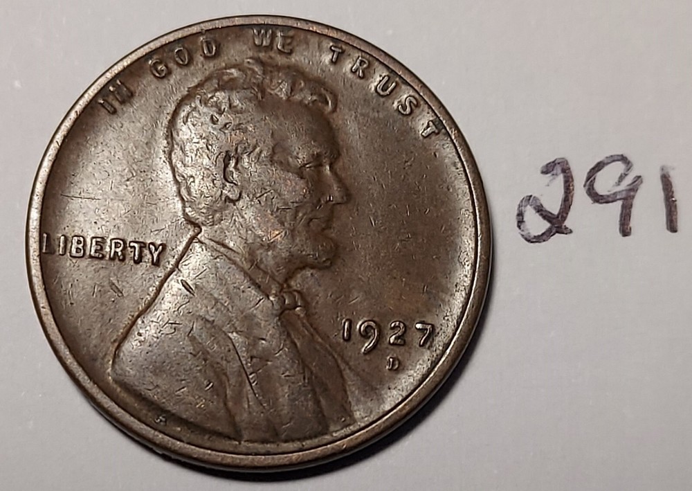1927-D Lincoln Wheat Cent    High Grade  #291