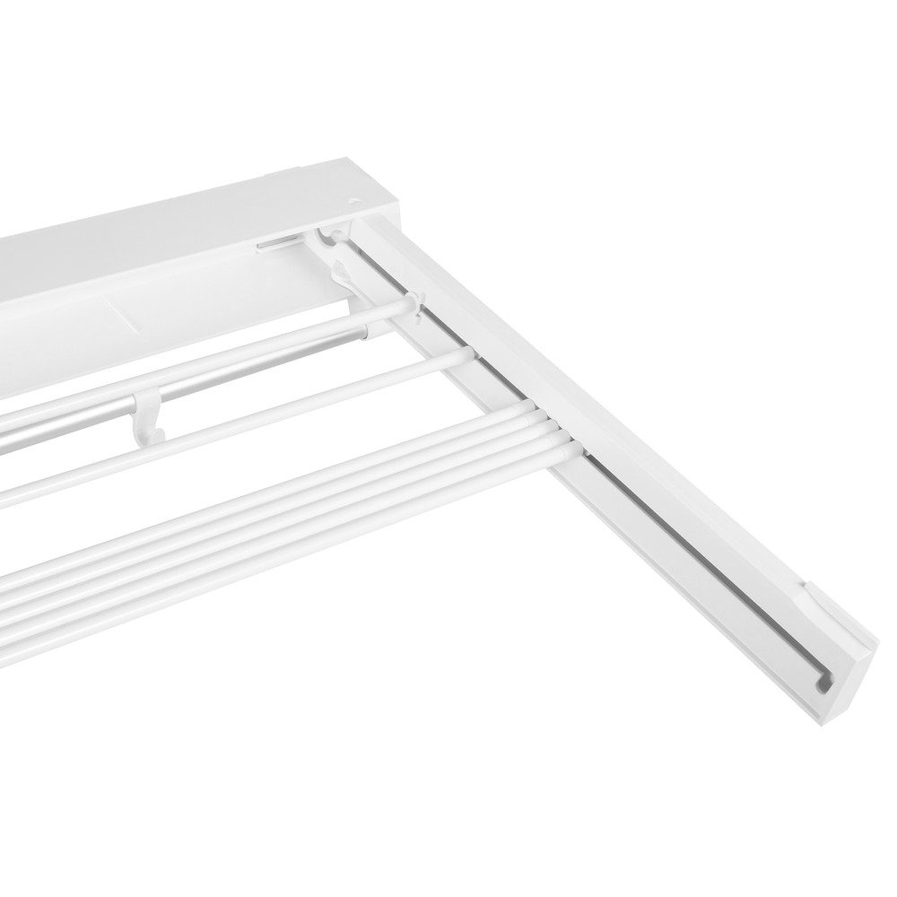 Wall-mounted Laundry Clothes Storage Dryer Hanger Retractable Drying Rack