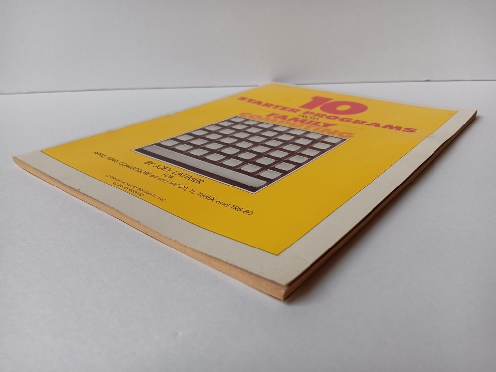 10 Starter Programs Family Computing Apple Atari Comm 64 Vic 20 TI Timex TRS-80