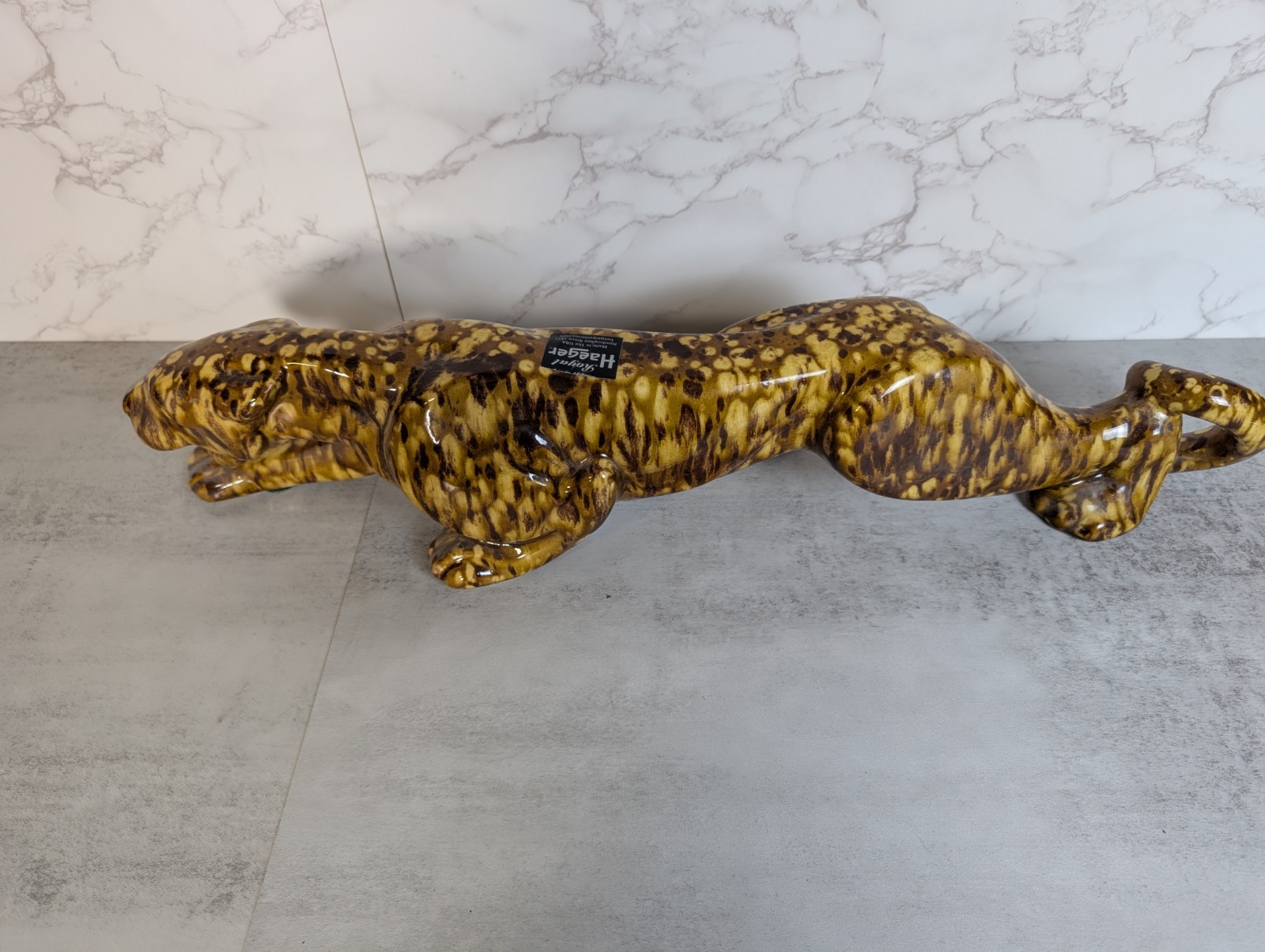 Rare ROYAL HAEGER Art Deco Stalking SPOTTED Leopard 24" BEAUTIFUL
