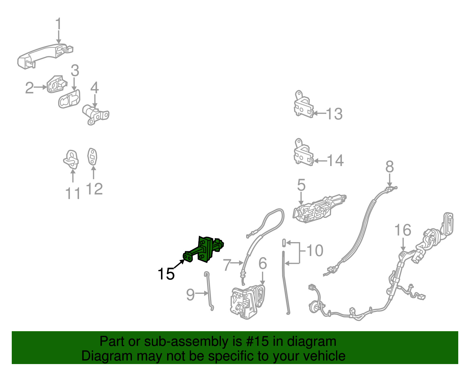 Genuine GM Front Side Door Check Link 84186138