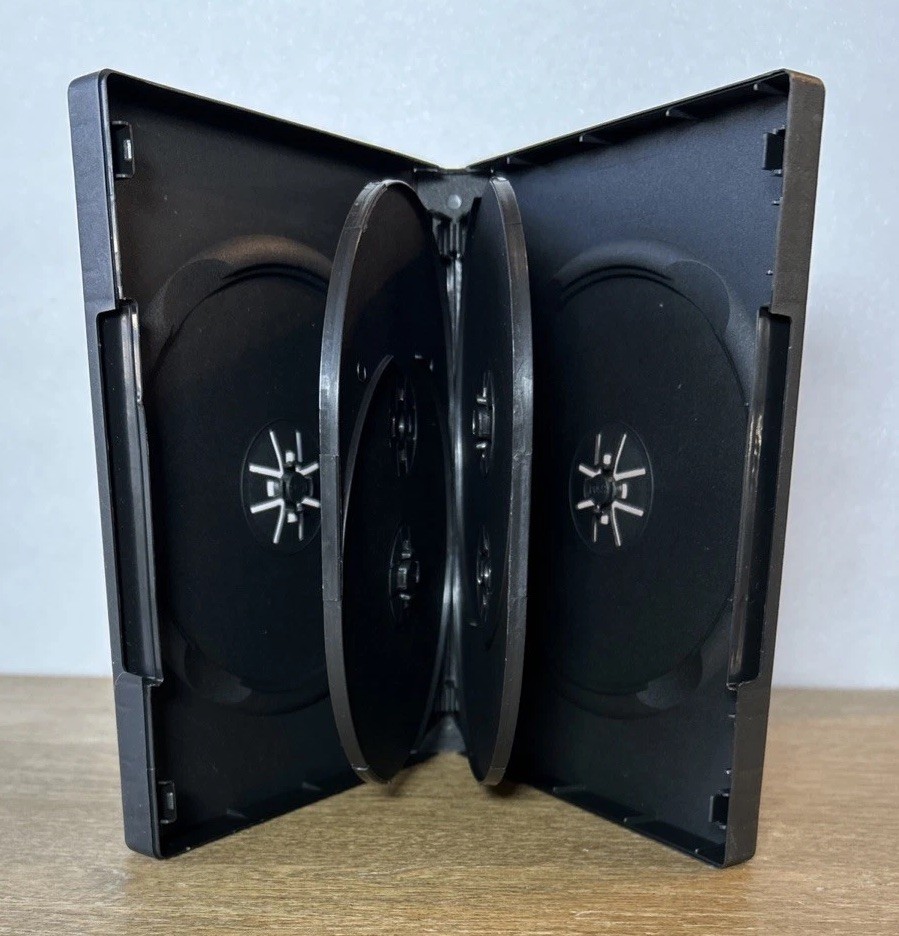 20 Pack- Black DVD 6-Disc Replacement Case Premium Movie Storage w/Insert Sleeve