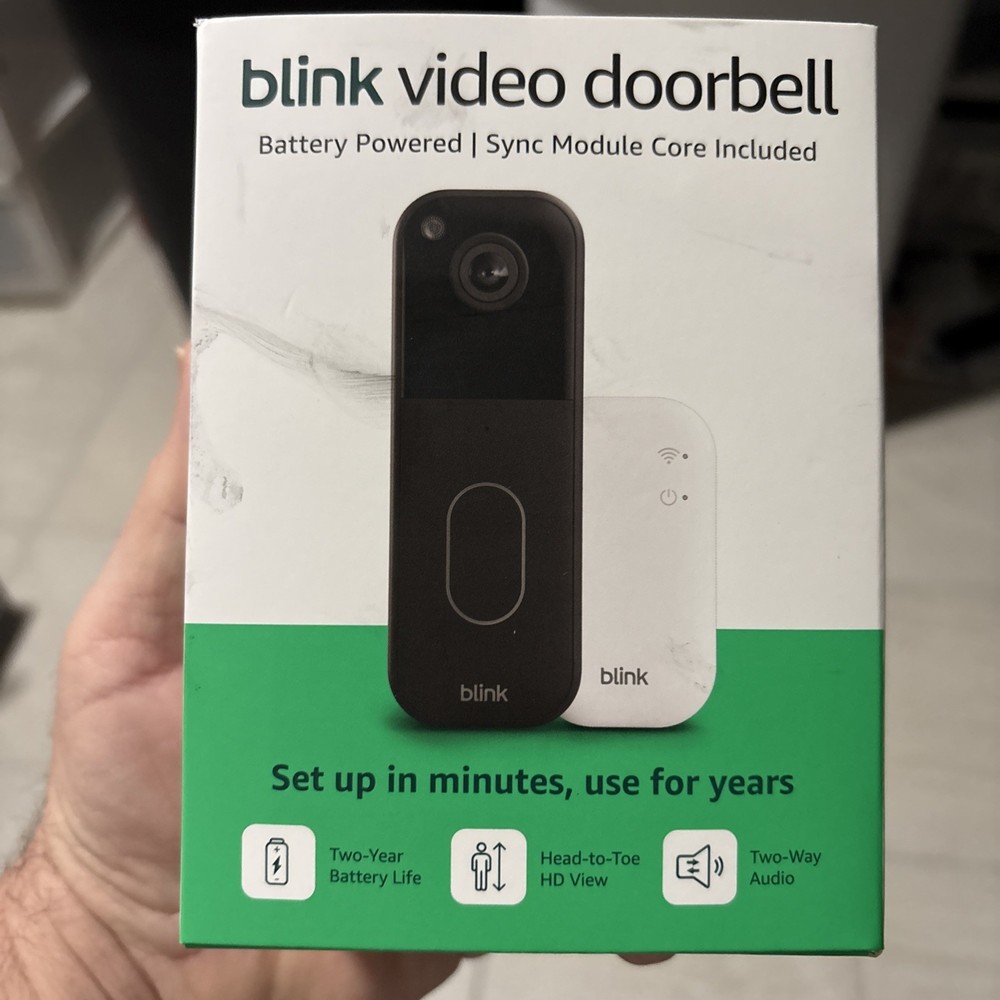 Blink Smart Video Doorbell Camera System Wireless Battery Operated W Sync Module
