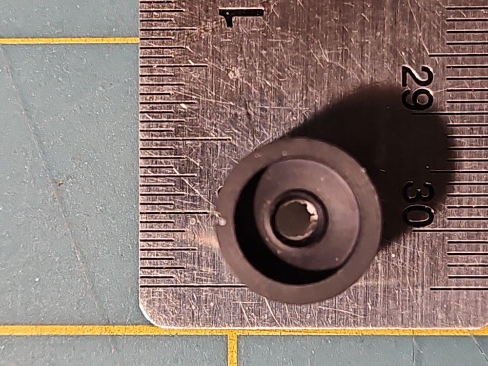 CONTROL PANEL ALUMINUM BLACK KNOB, 2 KNOBS PER PACKAGE