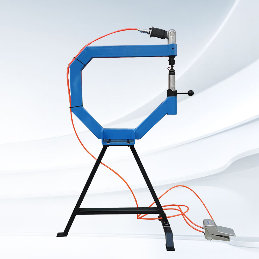 4Inch Pneumatic Planishing Hammer Airpress Tool w/ Cast-Iron Stand, Anvil 1/2/3"