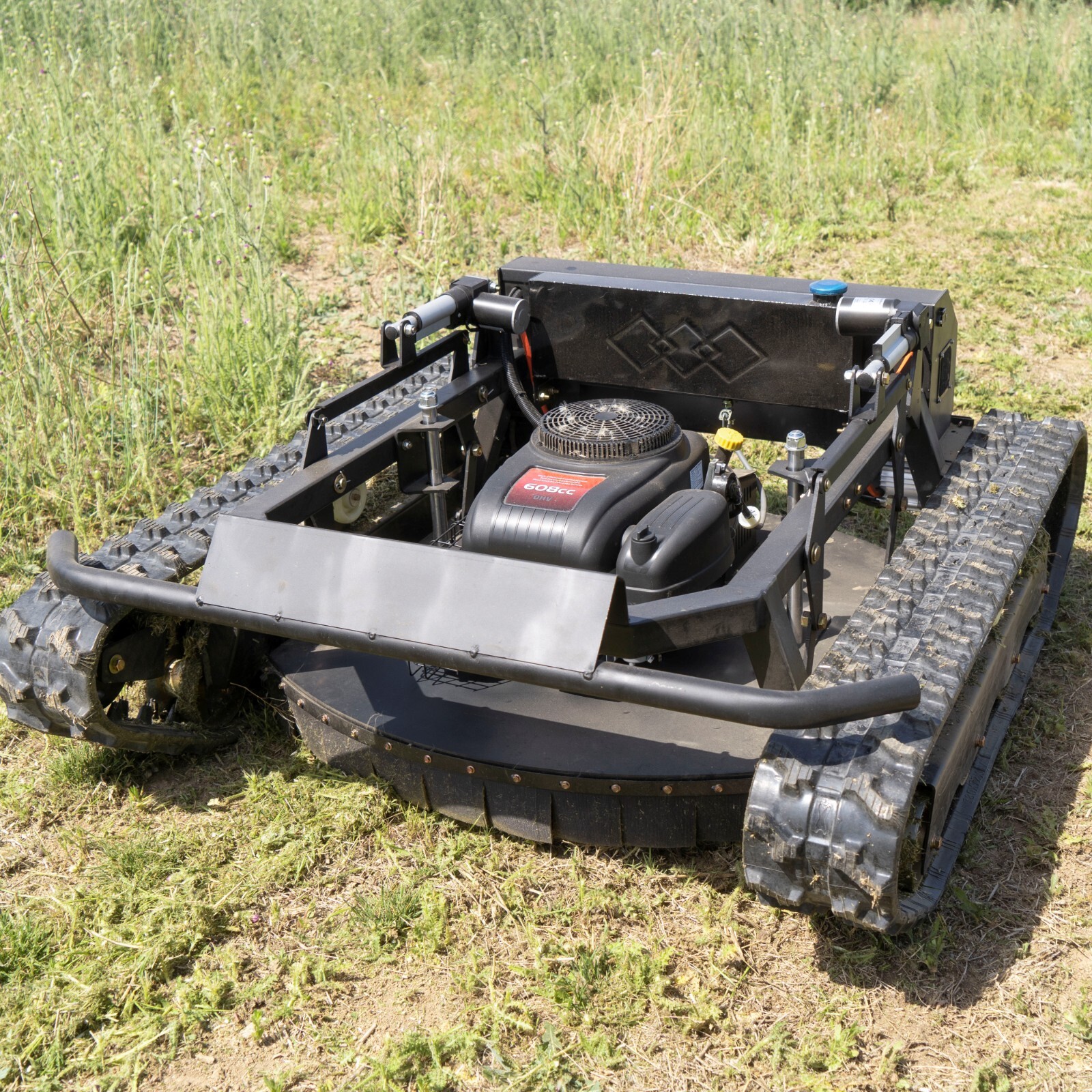 Robot remote control lawn mower 65° climbing crawler drive all terrain garden