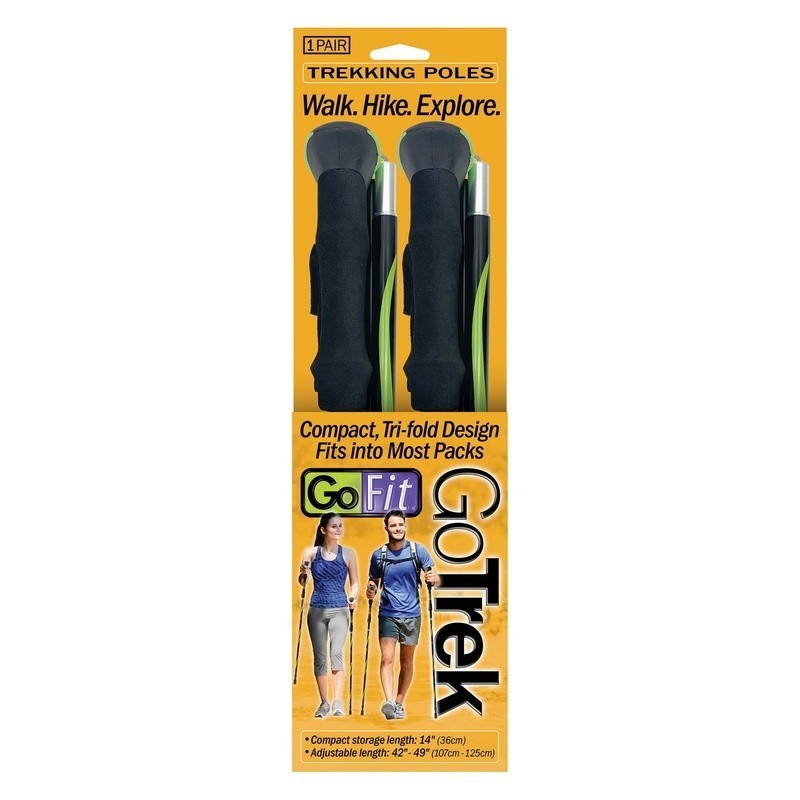 Lightweight Adjustable Walking Poles Ergonomic Foam Handles Interchangeable Tips