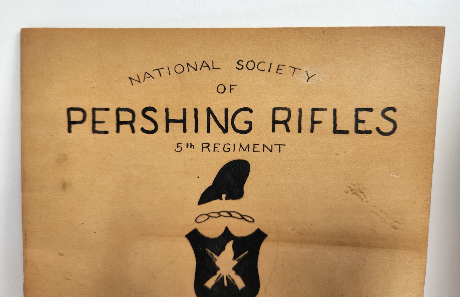 WWII 1942 US Military Cadets National Society PERSHING RIFLES 5TH Regiment PA