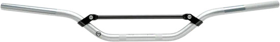 Moose Silver Aluminum CR Low Bend Handlebar 7/8in