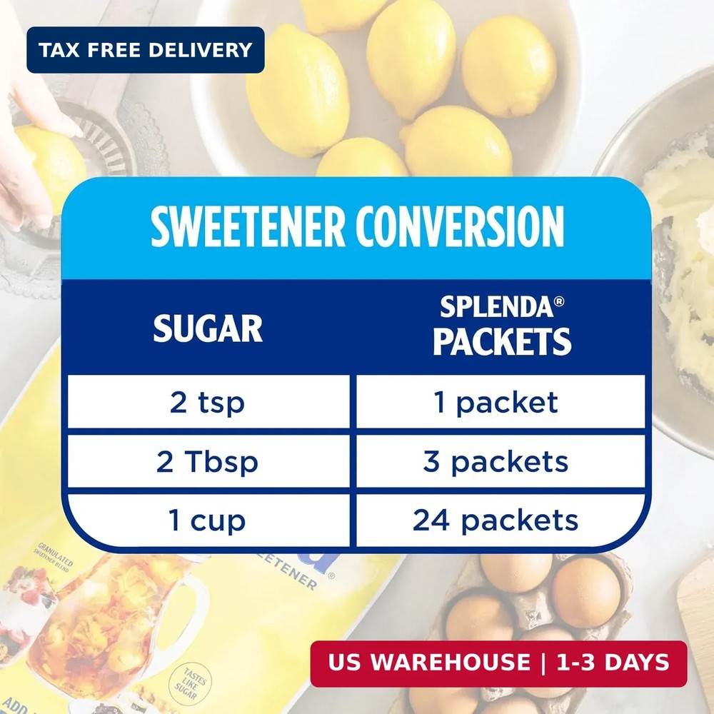 SPLENDA Zero Calorie Sweetener Value Pack, 800 Count Packets