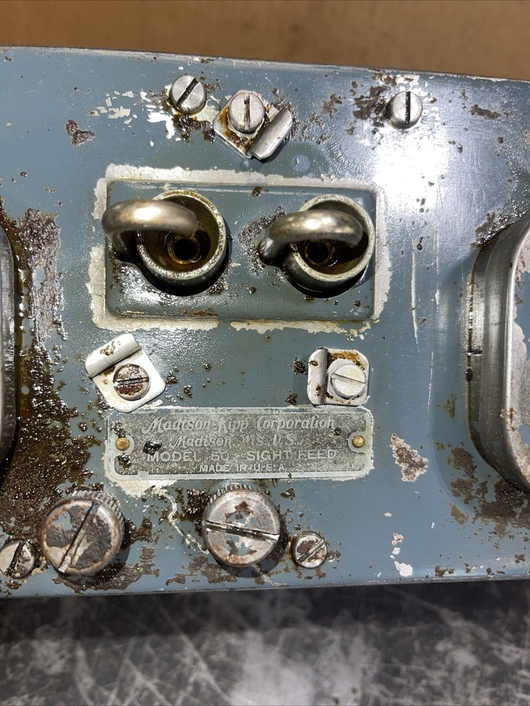 Madison Kipp Model 50 Sight 4 Feed Ratchet Oiler Lubricator Machine Engine