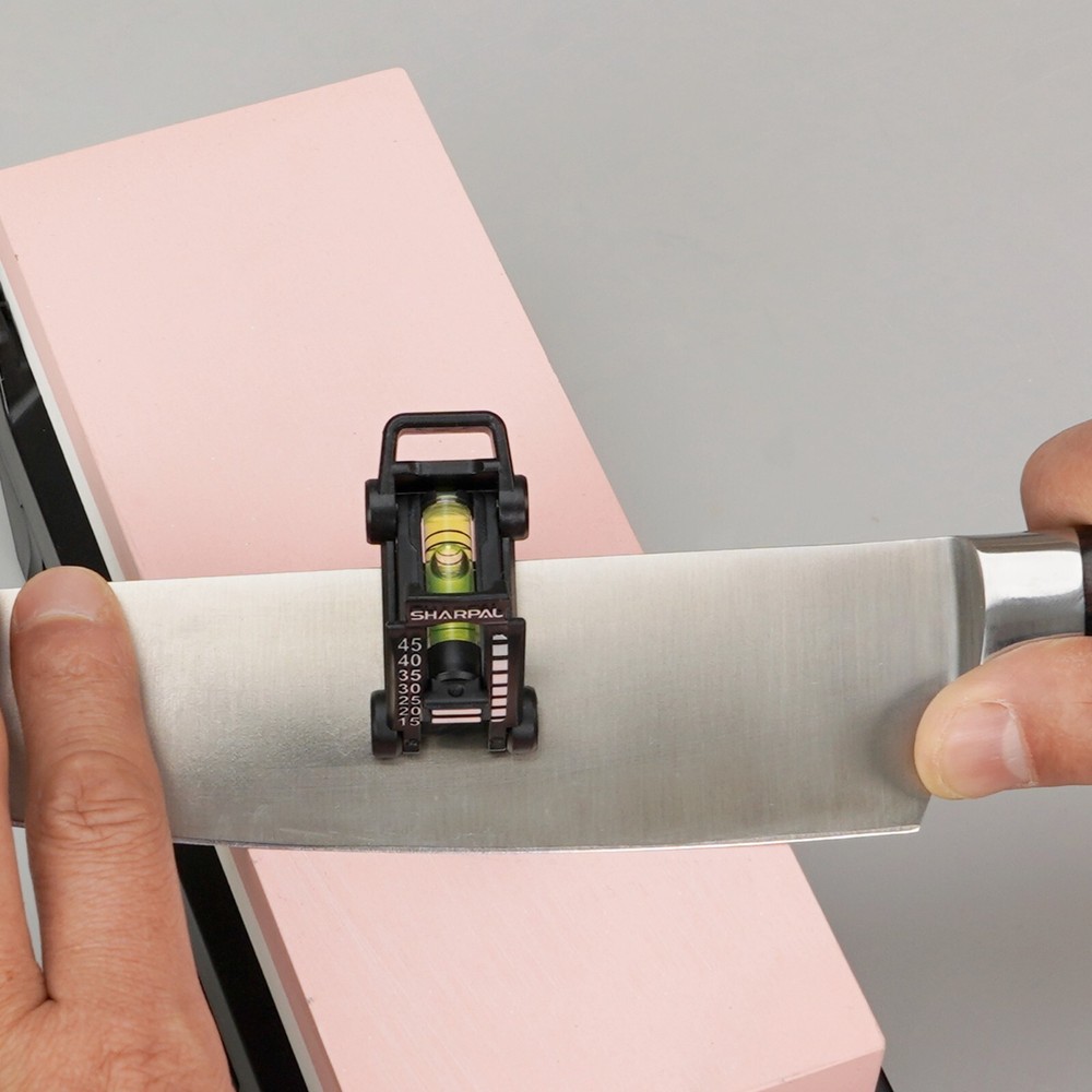 SHARPAL HOLDBUBBLE & ANGLE PYRAMID Whetstone Knife Blade Sharpener Angle Guide