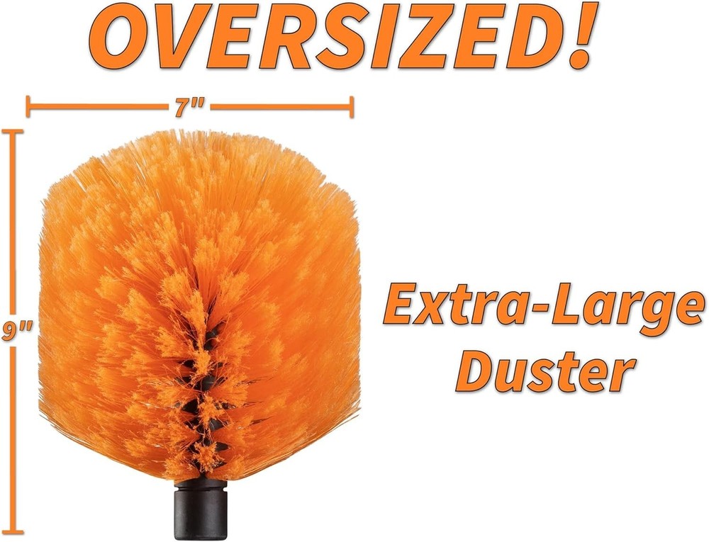Ultimate Lightweight Cobweb Cleaner with 20 Ft Extendable for Safe Dusting