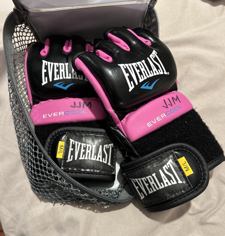 Everlast Everstrike Multi-Purpose Gloves Size Medium/Large, Color Pink/Black