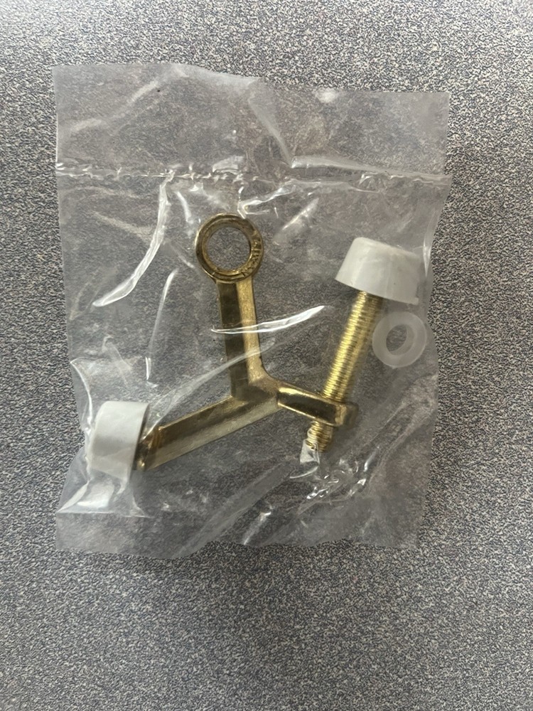 Hinge Pin Door Stopper 10 Pack Bright Brass