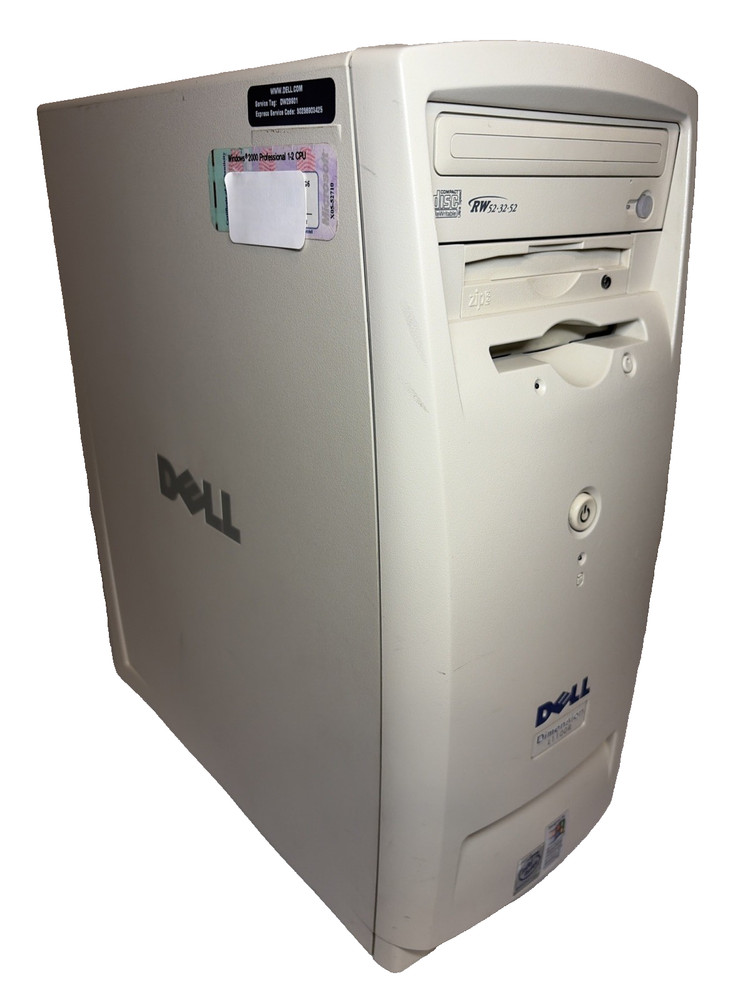 Dell Dimension L1100R Windows 2000 Computer Retro No Ram