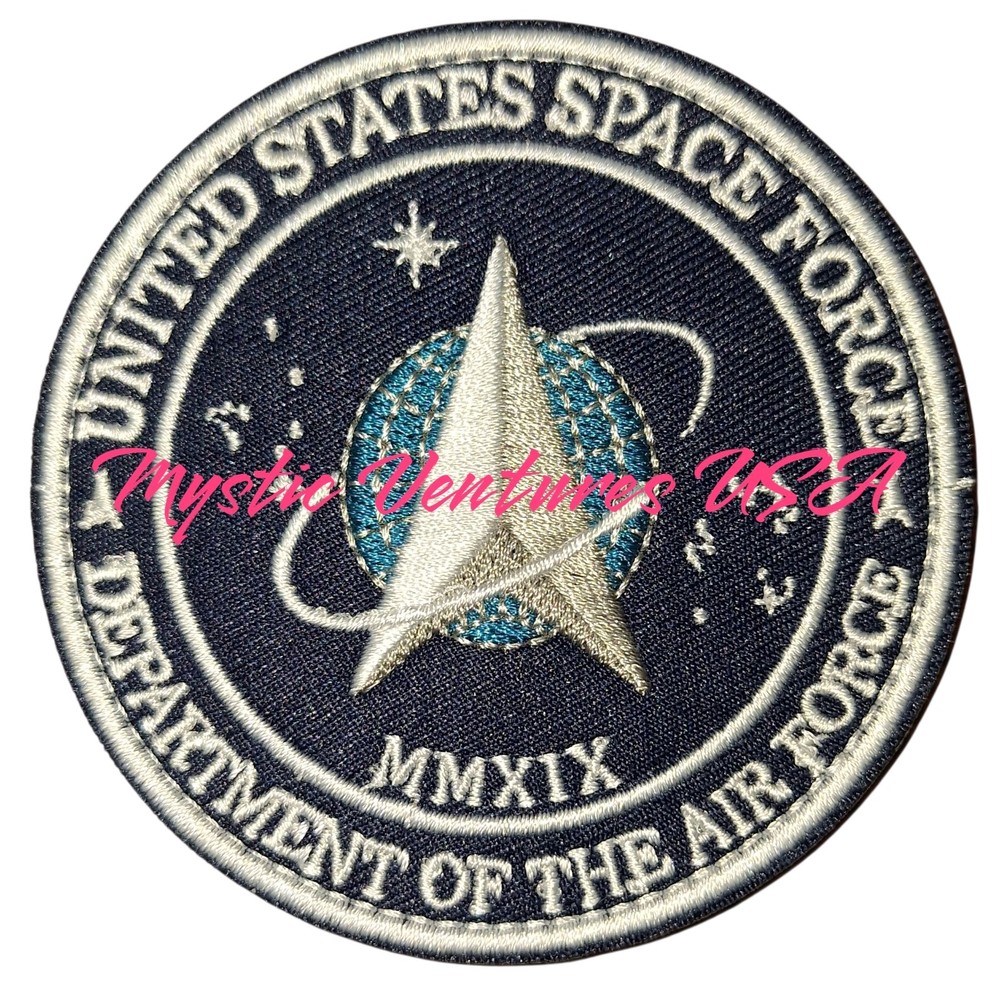 Space Force Morale Patch Embroidered Hook & Loop (3" in)