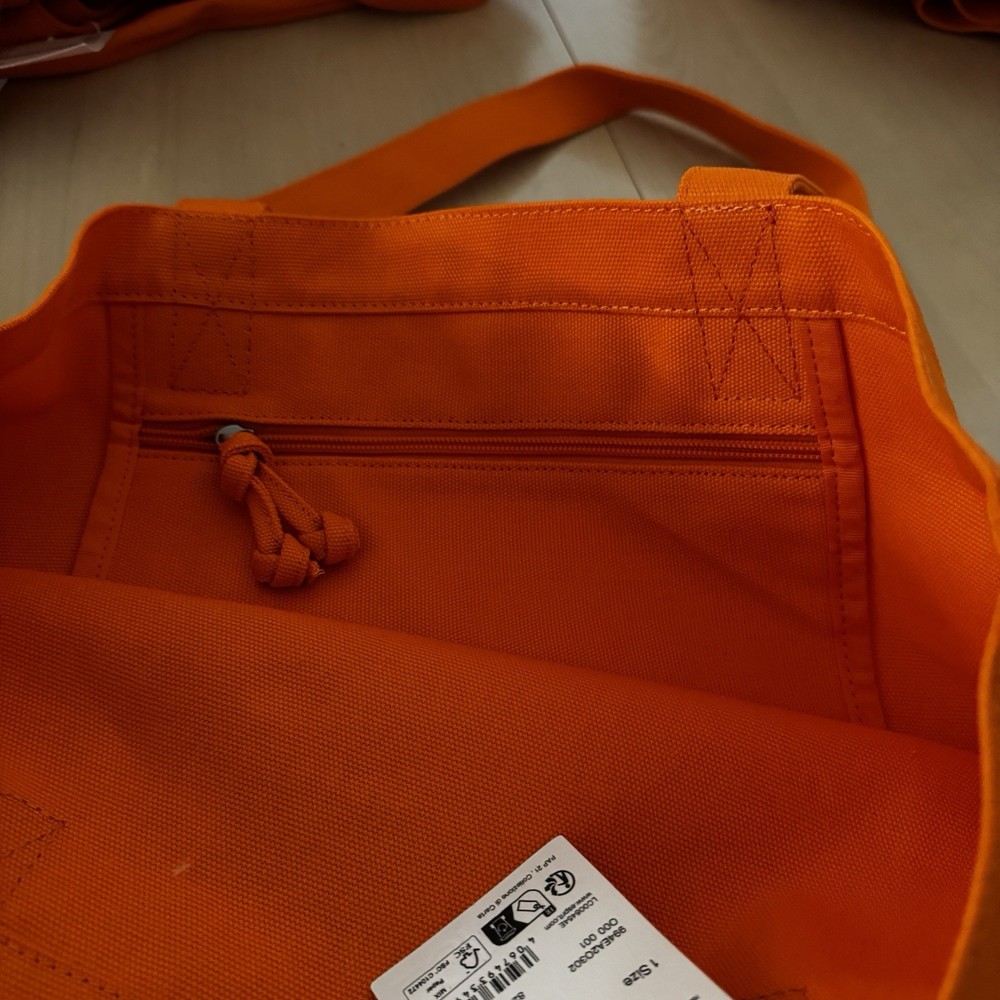 ESPRIT Vintage Throw-back 90's Orange Canvas Tote Authentic NWT