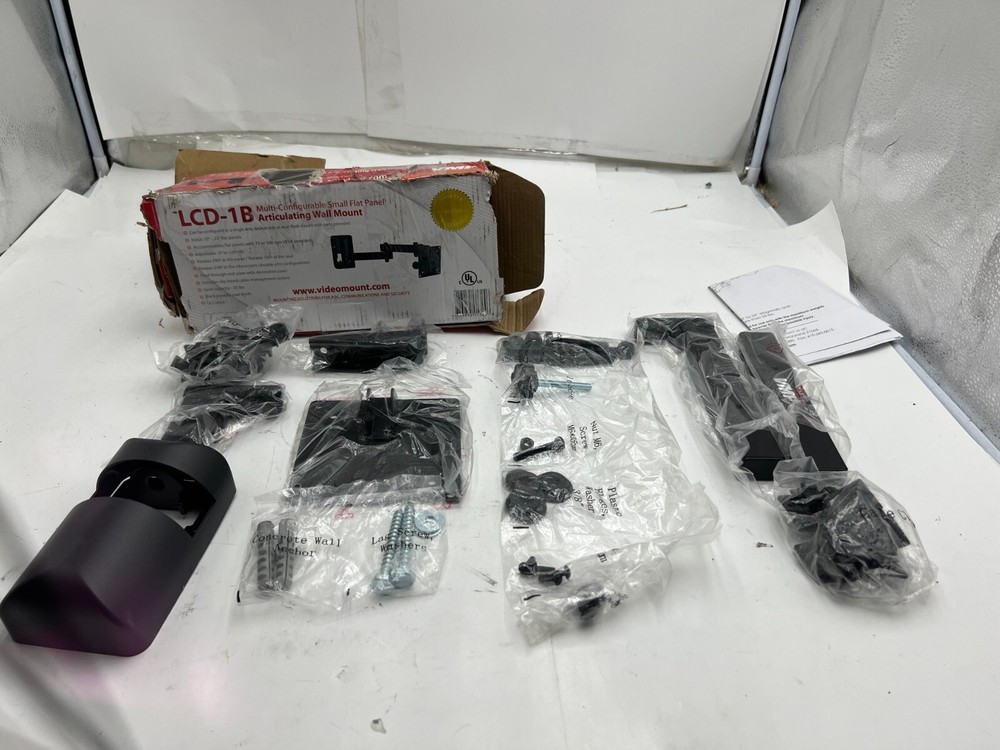 VMP Multi Configurable Small Flat Panel Articulating Wall Mount LCD-1B 10"- 23"