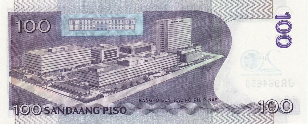 Philippines 100 Piso (2013) - 20 Year BSP Commemorative/p218 UNC