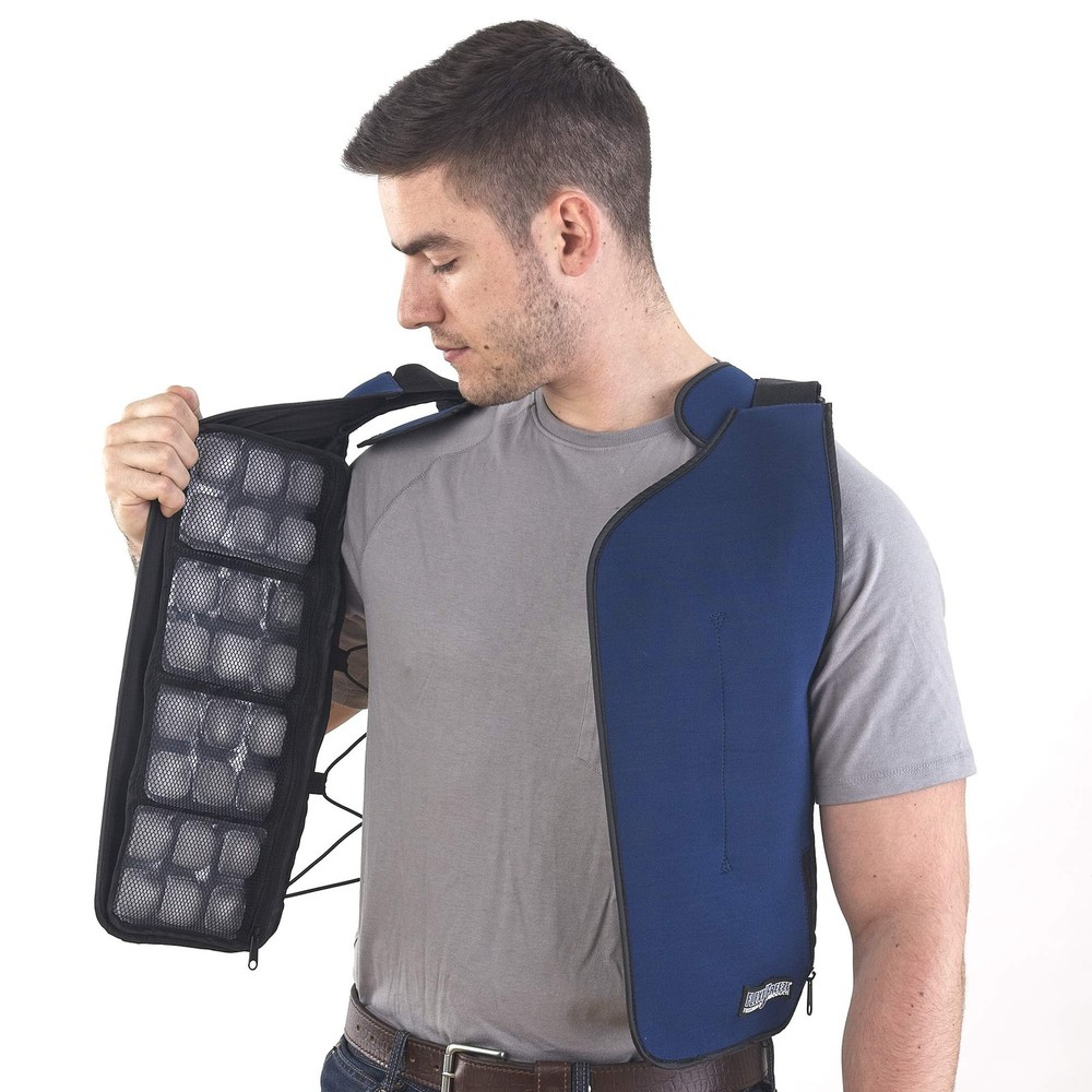 Flexifreeze Ice Vest Extra Ice Panels Pack For Continuous Cooling Black