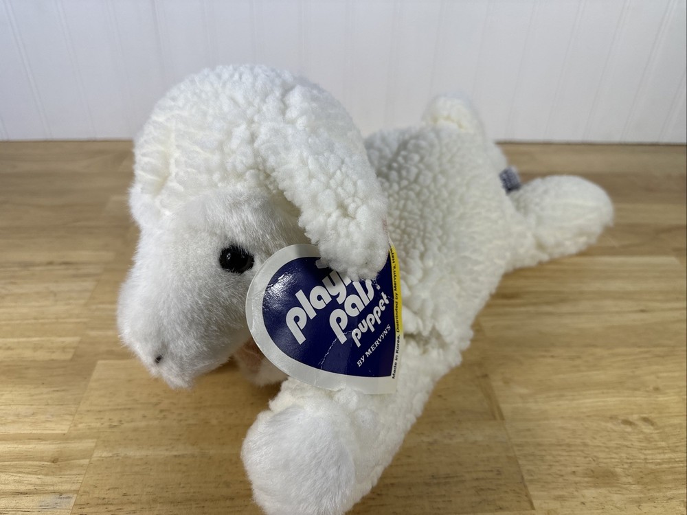 Mervyns Playful Pals Lamb Puppet With Tag