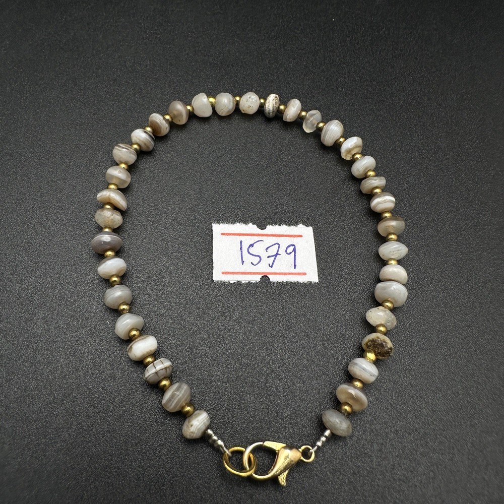 Ancient Old Soleimani Agate Beads Bracelet