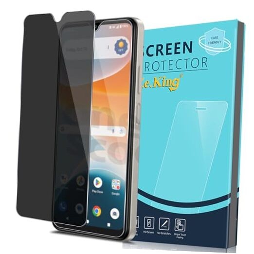 [2 Pack Tempered Glass Screen Protector Compatible with Cricket Icon Privacy