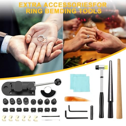GAXPAK Ring Bender Tool Ring Bending, Spoon Ring Maker Machine Jewelry black 12