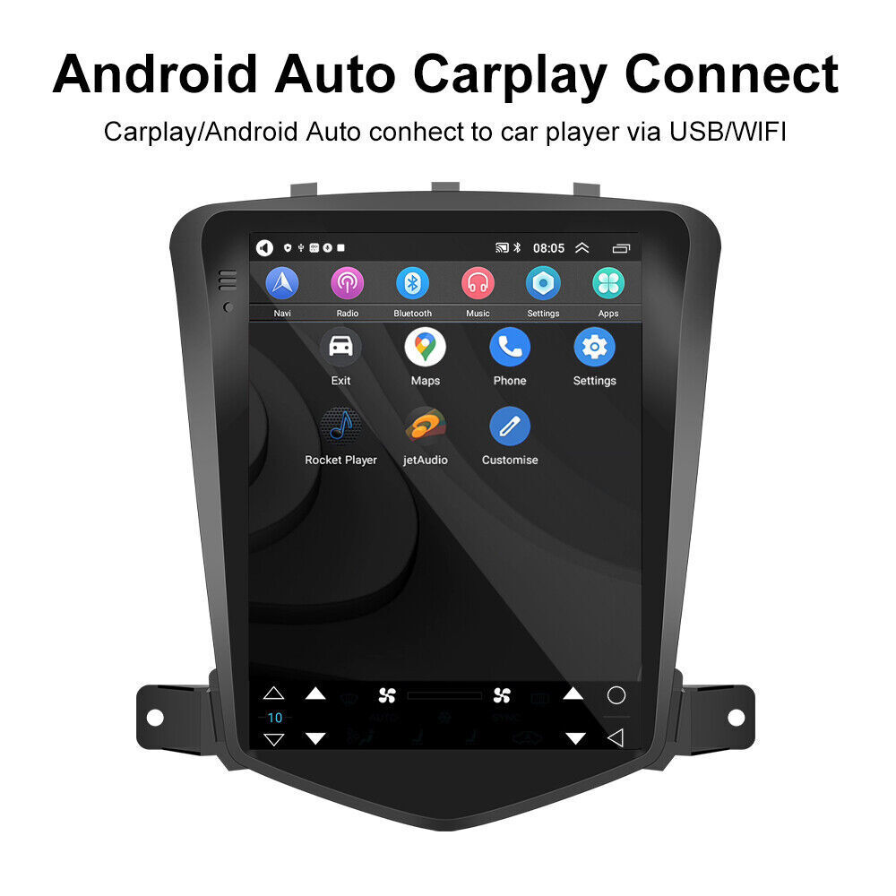 Android 13 Apple Carplay GPS NAVI Car Radio Stereo IPS For Chevy Cruze 2009-2015