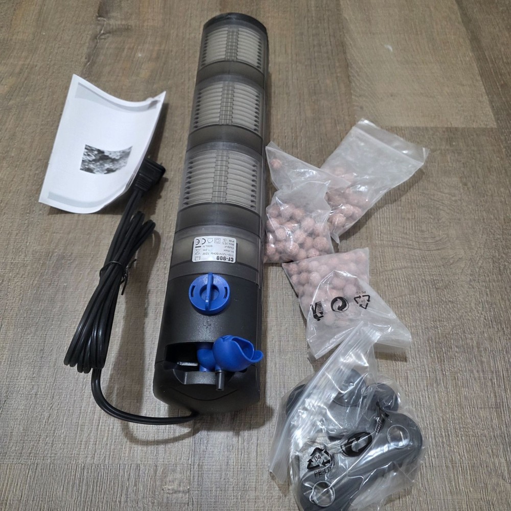Grech CF-900 Multi-Function Aquarium Filter Pump With Media & Accessories