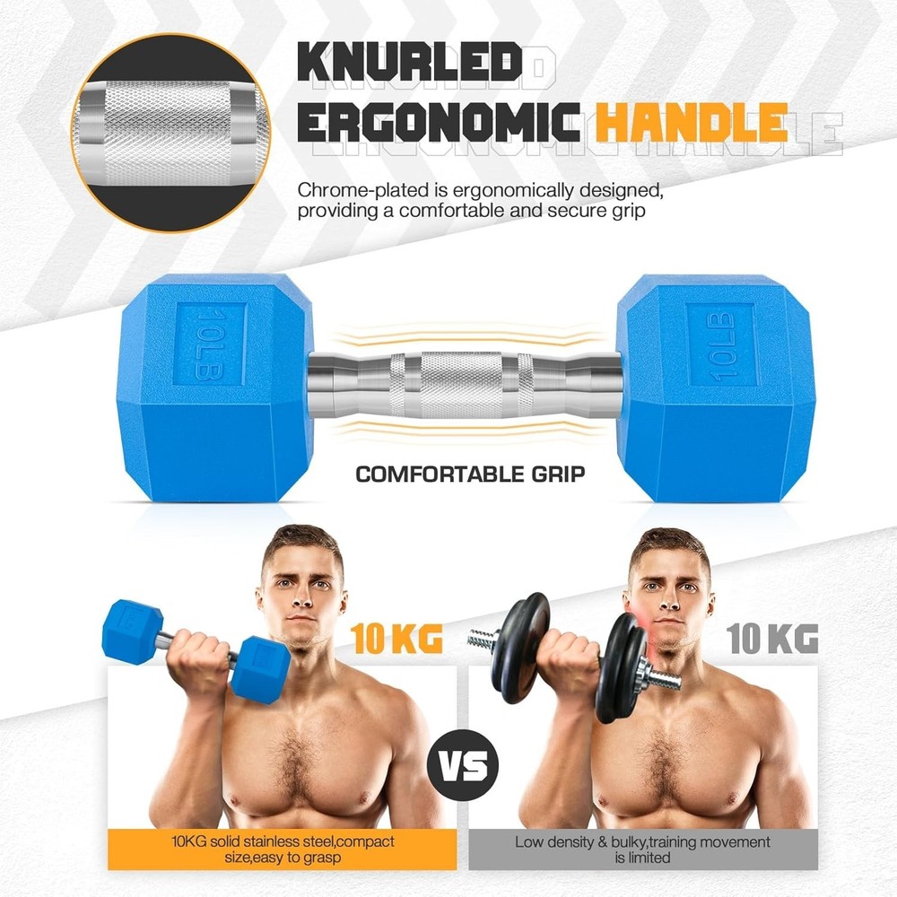 Versatile Light Pink Dumbbells Set - Comfortable, Rust Resistant & Eco-Friendly