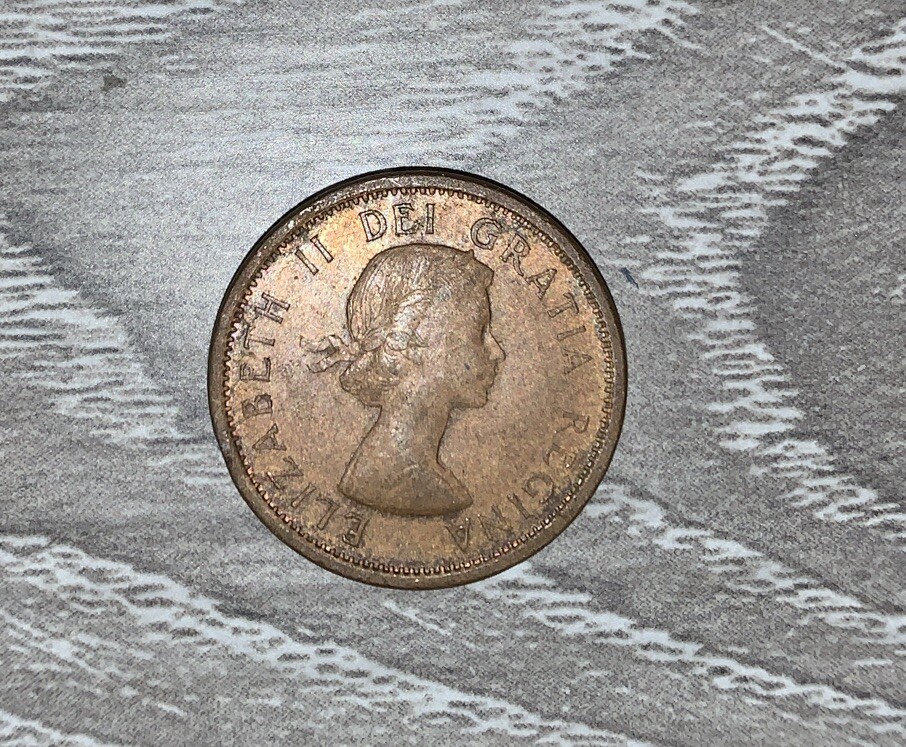 1964 Canada One Cent Penny - EF