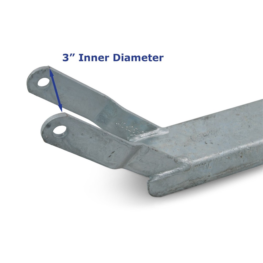 Boat Trailer Galvanized Winch Mount with Roller Bracket 3 inch Wide