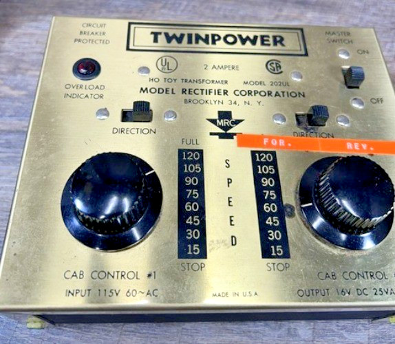 Train Max Rail Control Twin Power Remote Train Controller Model 202UL- As Is