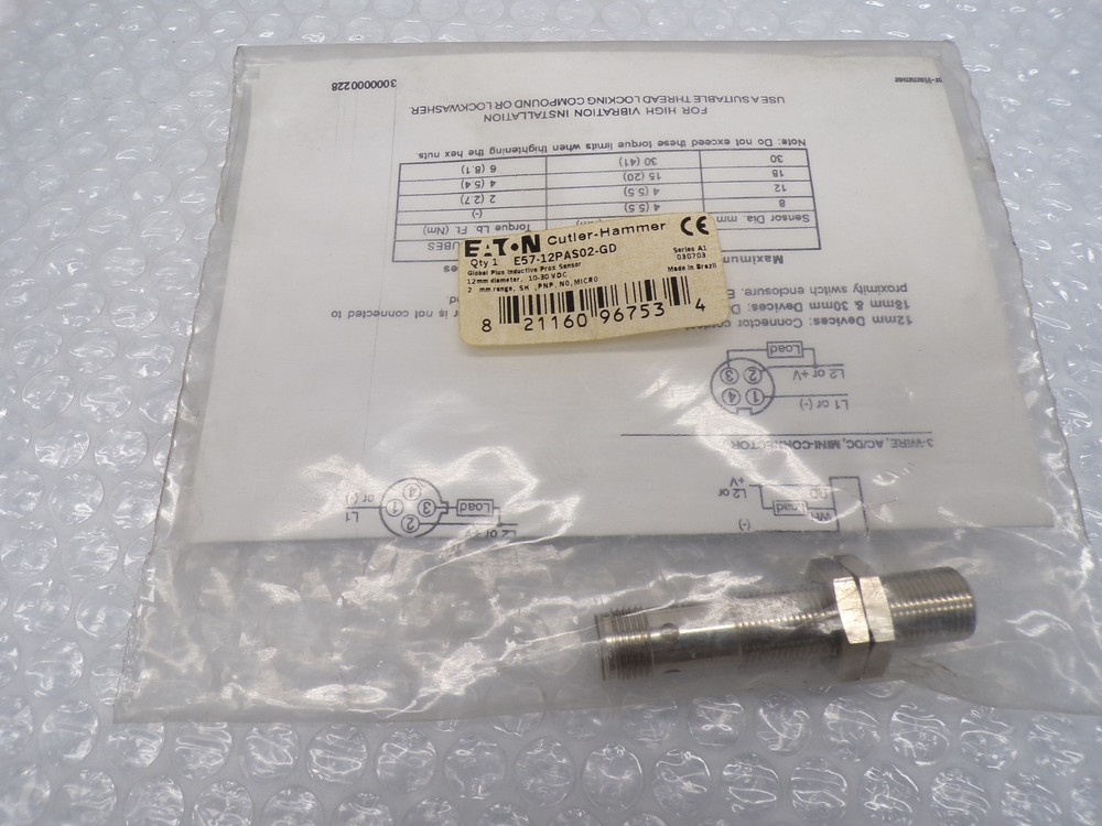 EATON E57-12PAS02-GD SER.A1 PROXIMITY SWITCH NSMP