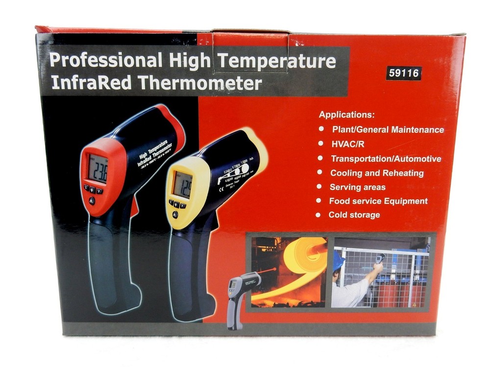 Professional Infrared High Temp Thermometer with Laser Pointer, Morris 59116